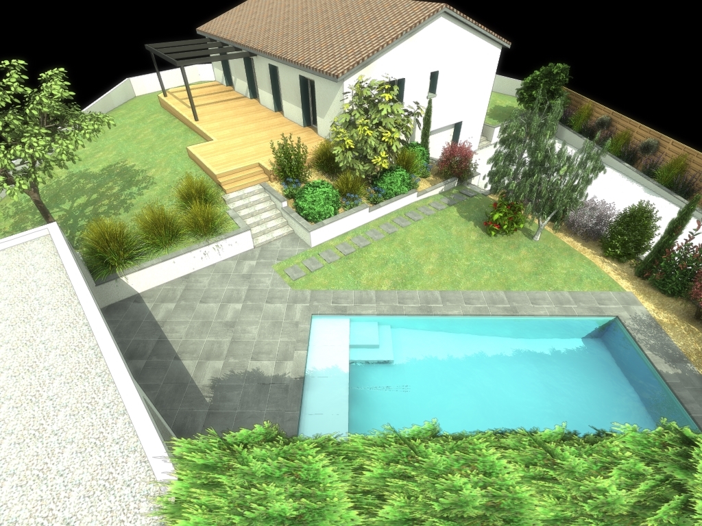 conception plans 3D piscine messimy