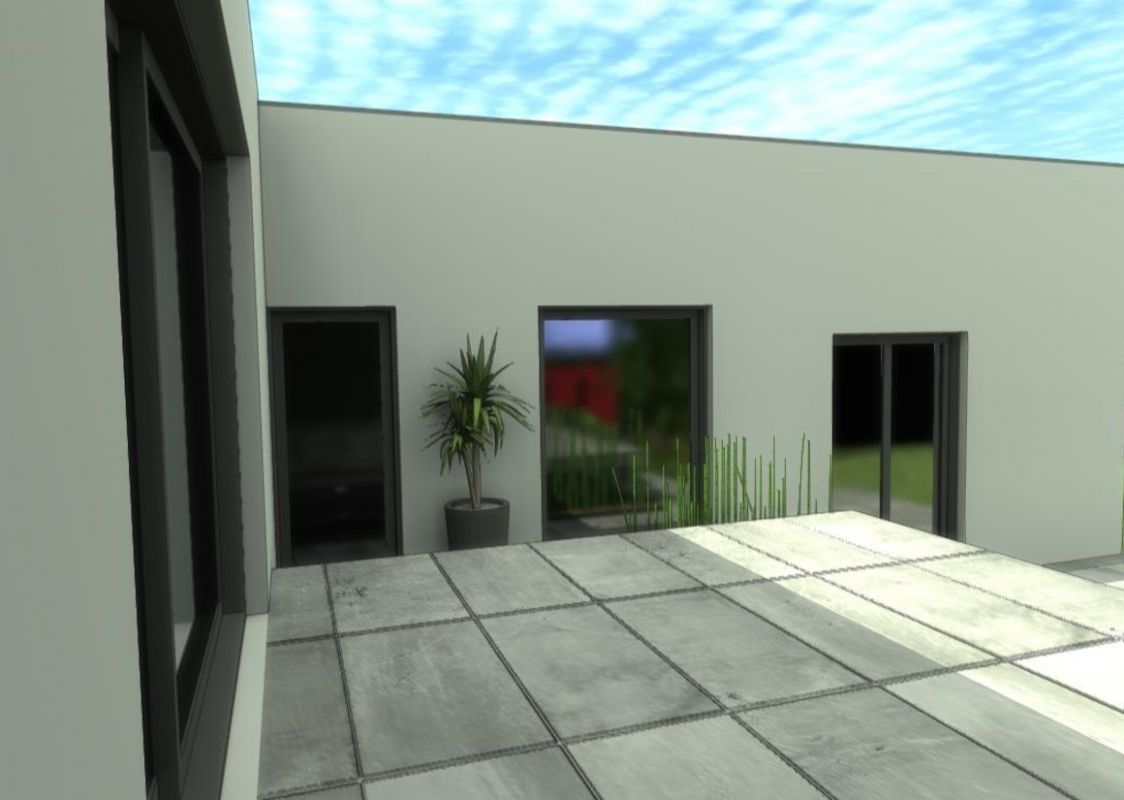 modélisation 3D terrasse en ville 69