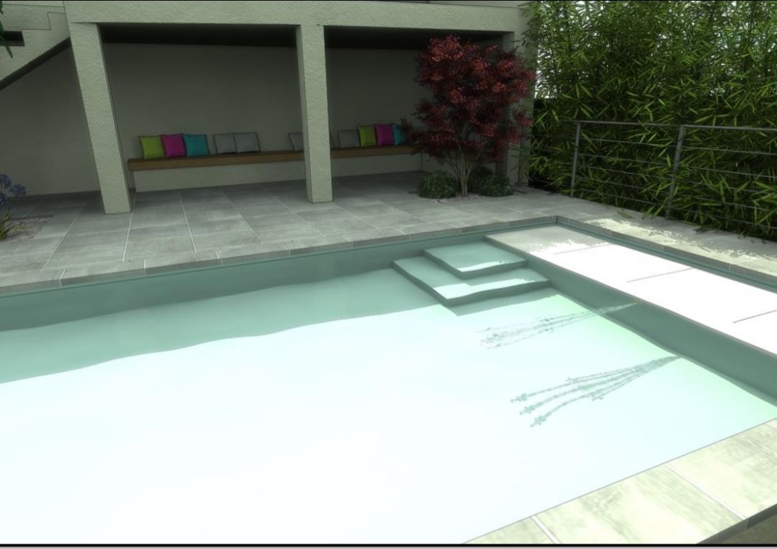 modélisation 3D plans piscine caluire